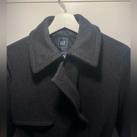 Gap Cotton Mix Coat Women’s XS in Black - Picture 9 of 15